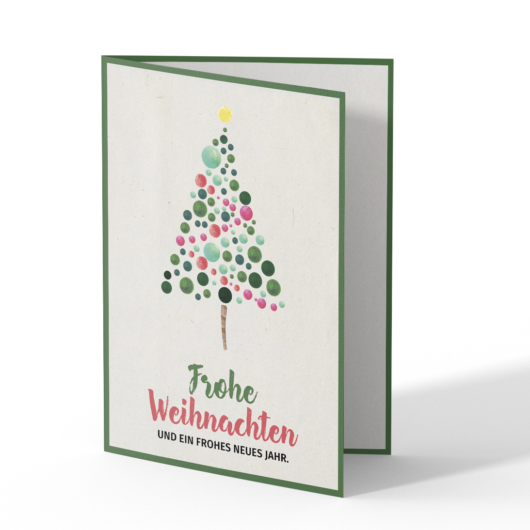 Wee Blue Coo Weihnachtskarte „Barry Tartan Baum“ – 17,5 X 12,5 Cm, Hochwertiger 280 G/m² Karton, Unbedruckt Innen Für Persönliche Grüße