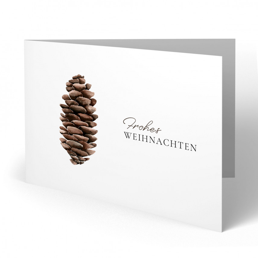 Weihnachtskarten - Tannenzapfen