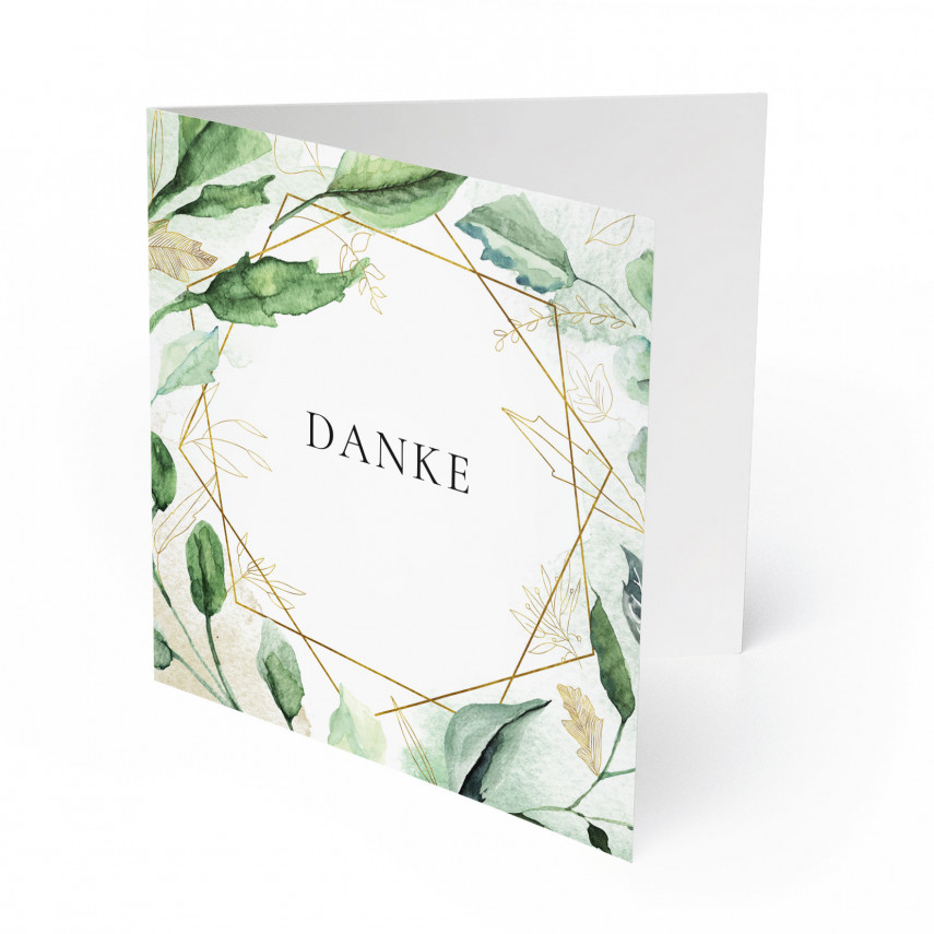 Hochzeit Dankeskarten - Raute