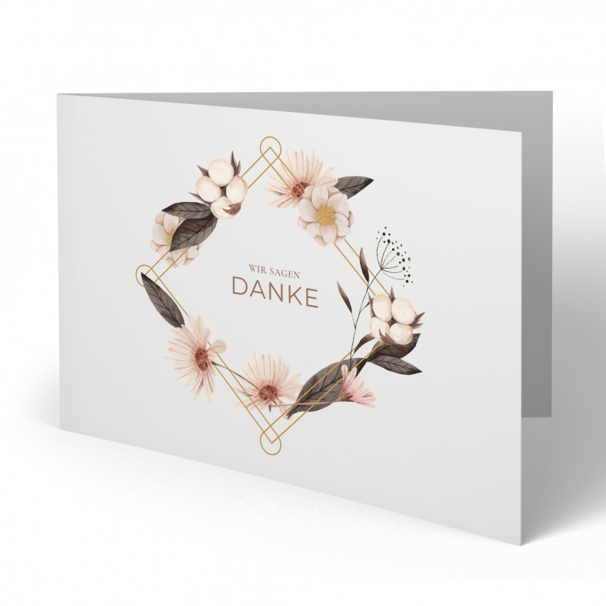 Hochzeit Dankeskarten - Boho