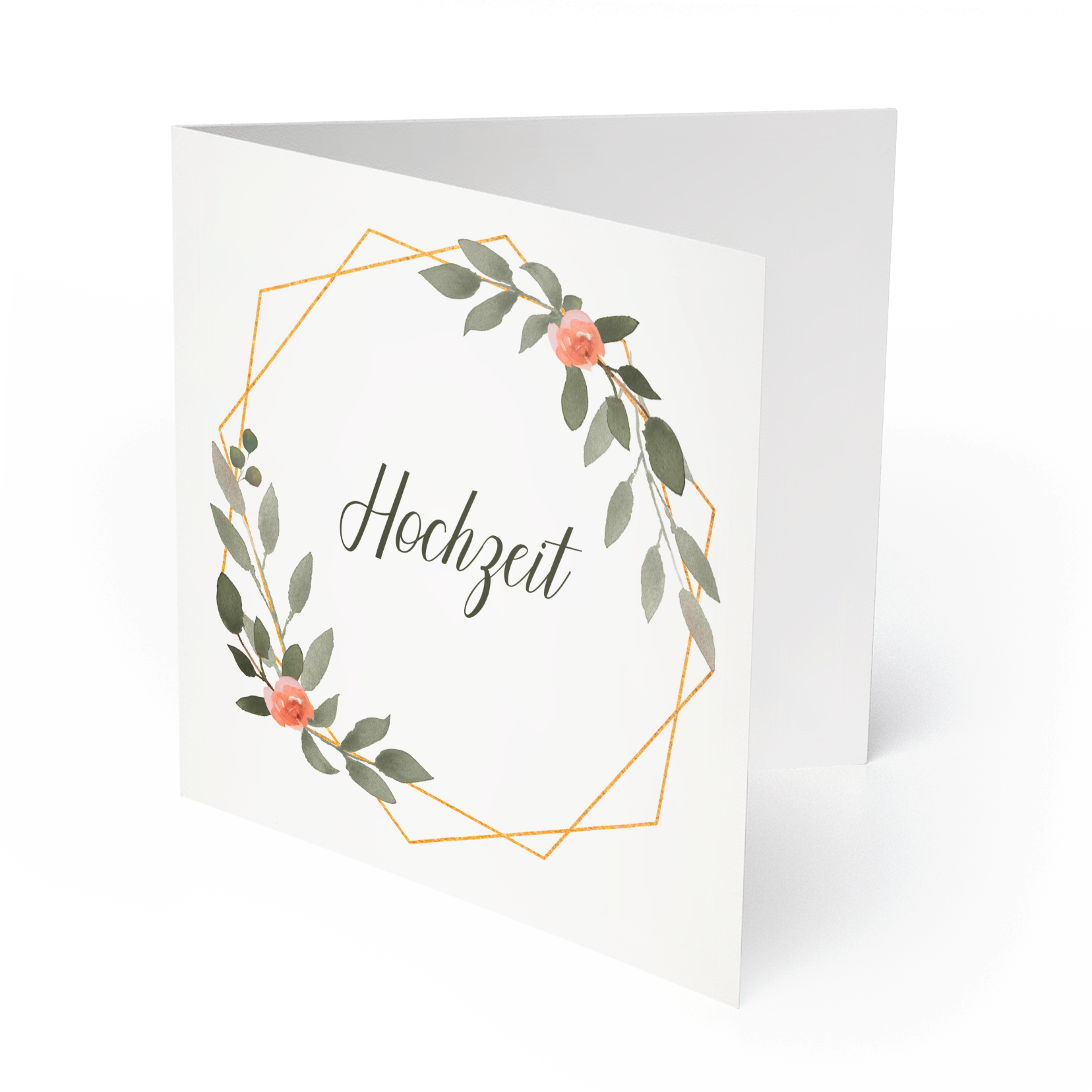 Hochzeitskarten Im Wasserfarben Blumen Design