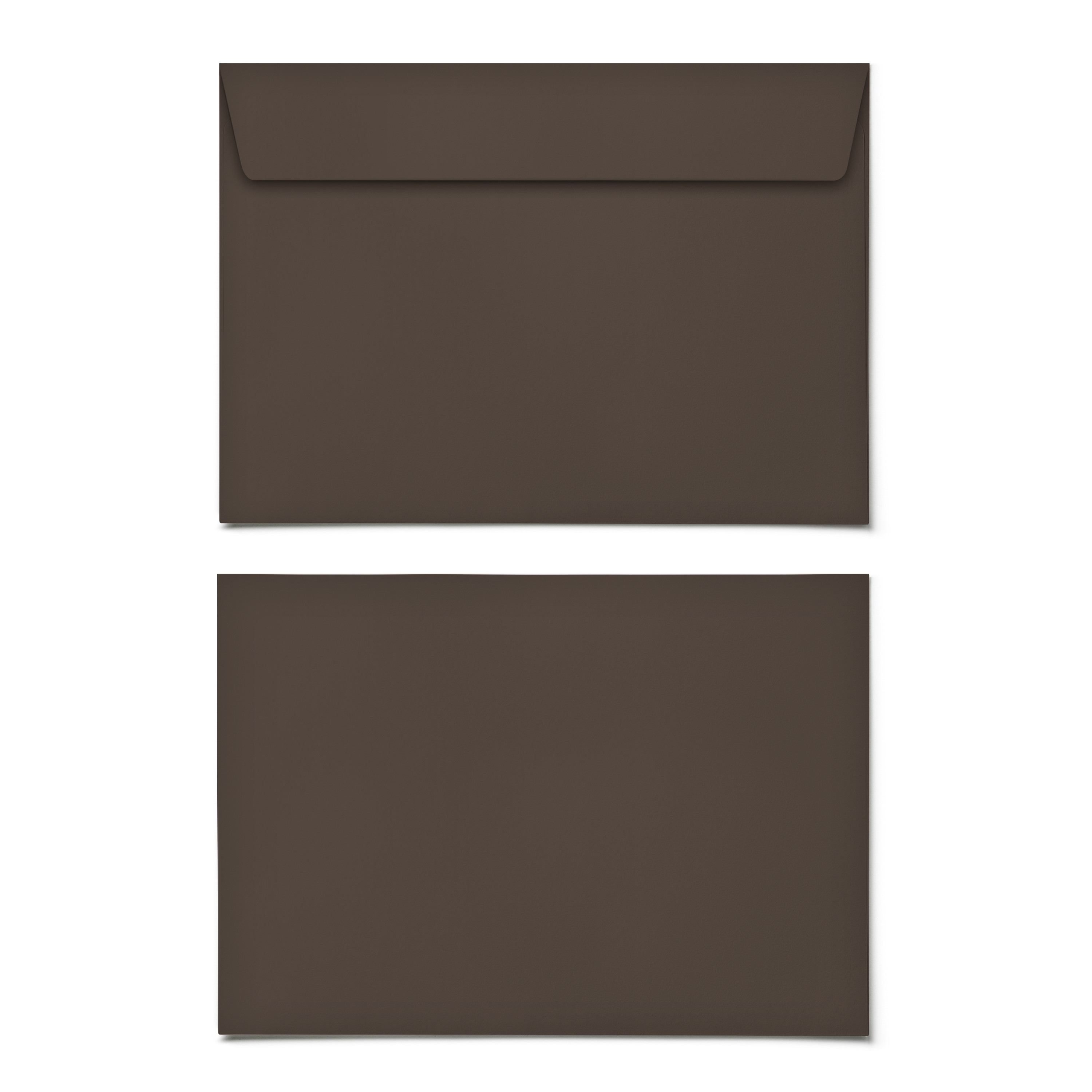 100x Briefumschläge DIN C6 Kraftpapier | Braun-Grau Vintage | Recycling Kuverts | 114x162 Mm