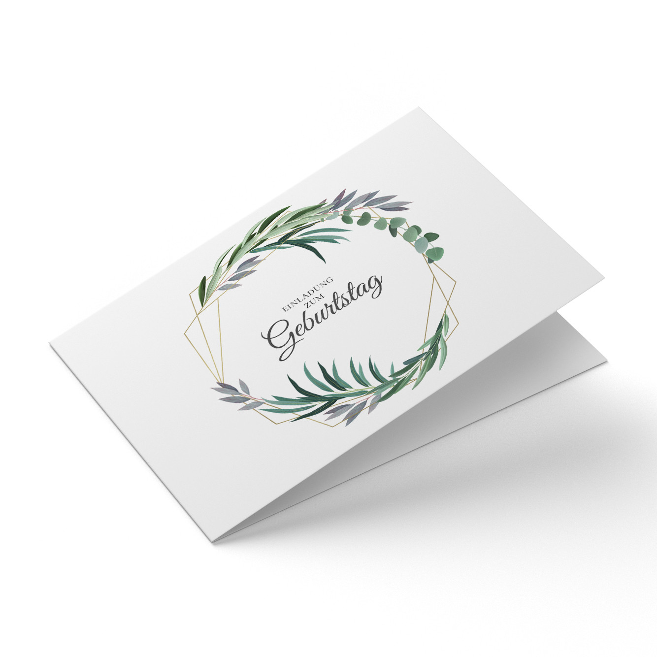 Geburtstagskarte Zum 80. Geburtstag Mit Eukalyptus-Motiv – 14x21,6 Cm – Mit Umschlag, Für Frauen
