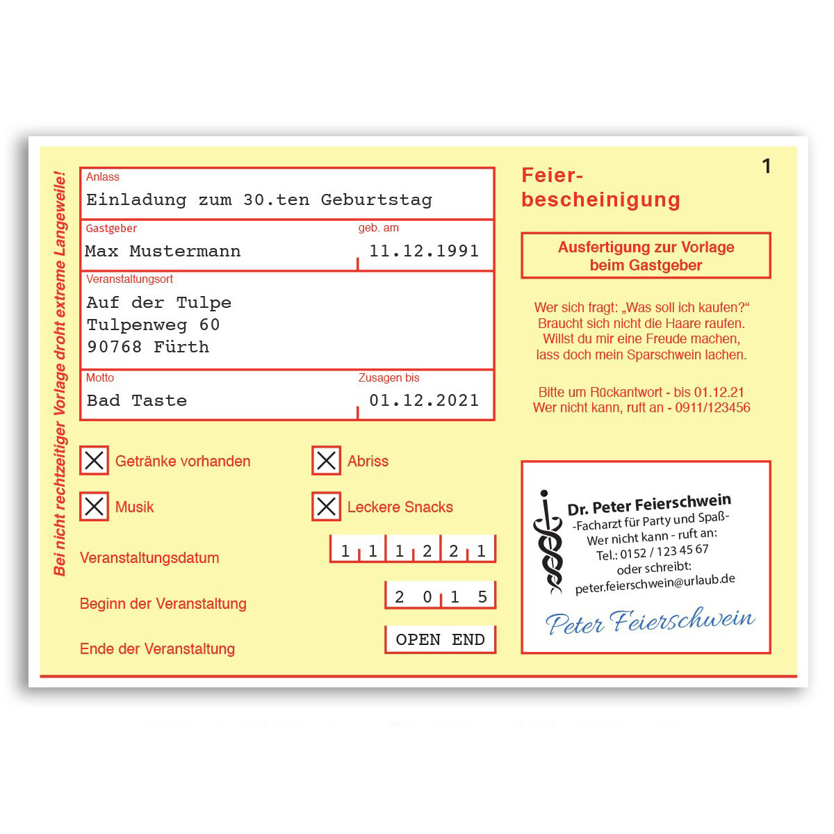 Freitag Krank Krankmeldung