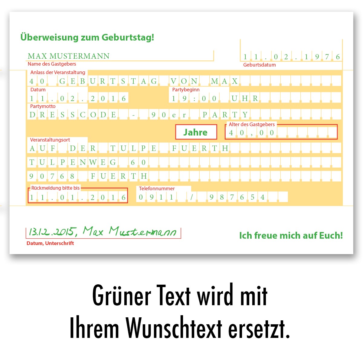 Einladungskarten Als Uberweisung Online Gestalten