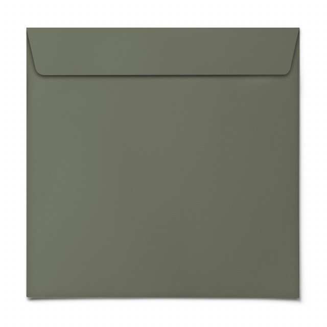 Briefumschläge - Moosgrün - Quadrat