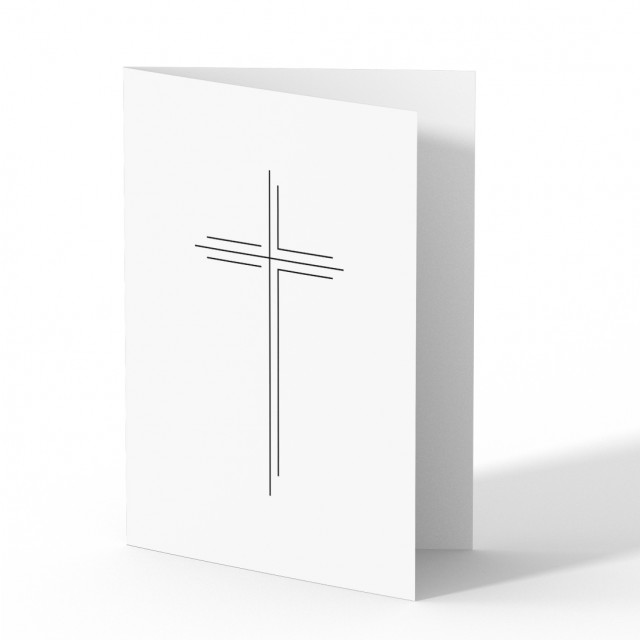 Trauerkarten - Großes Kreuz