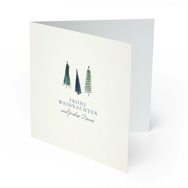 Firmen Weihnachtskarten - Tannenbäume