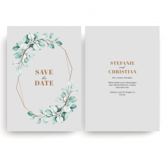 Save the Date Karten zur Hochzeit - Boho