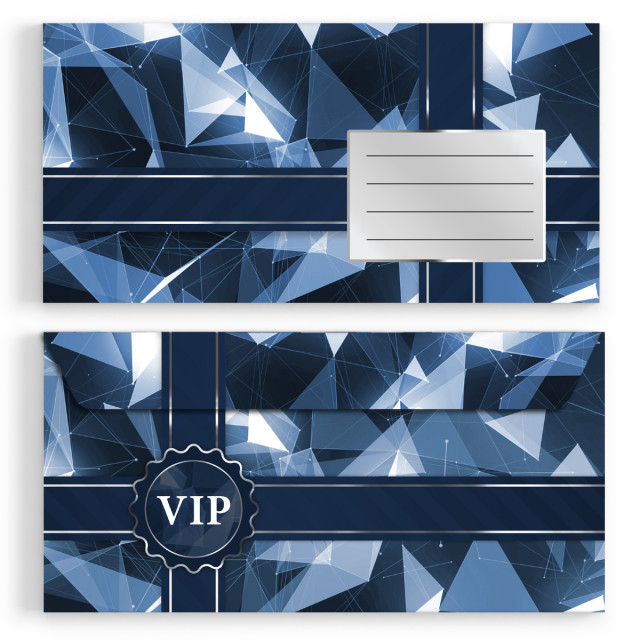 Briefumschläge - VIP Blau - DIN Lang