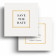 Save the Date Karten zur Hochzeit - Weiß Gold