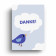 Dankeskarten Taufe - Vogel Blau