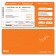 Einladungskarten als Flugticket - Orange