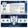 Einladungskarten als Fussballticket - Blau